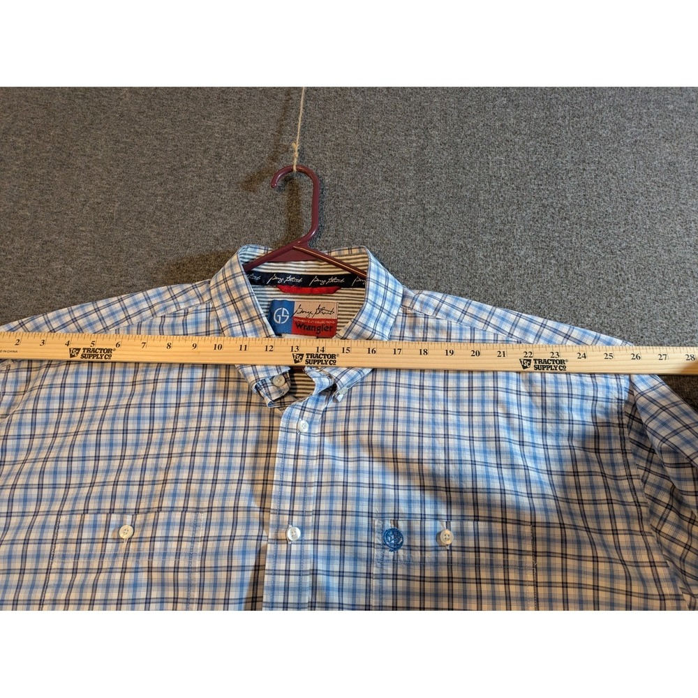 Wrangler‎ Shirts Men 3XL George Strait Cowboy Cut Plaid Button Down Lot of 2 - Picture 5 of 16